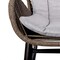 Armen Living Sydney and Fanny 5 Piece Outdoor Patio Dining Set in Dark Eucalyptus Wood 840254335950 - alternate 3